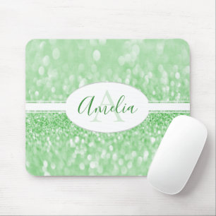 Mousepad Glitter Verde Personalizar Pad do Mouse
