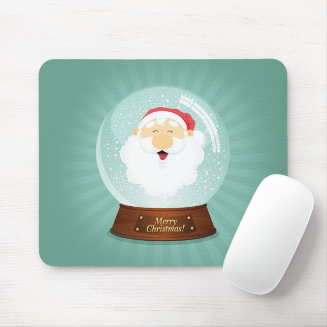 Mousepad Globe Santa Claus Face (Com mouse)