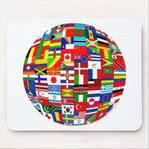 Mousepad Globo da bandeira