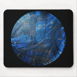 Mousepad globo eletrônico