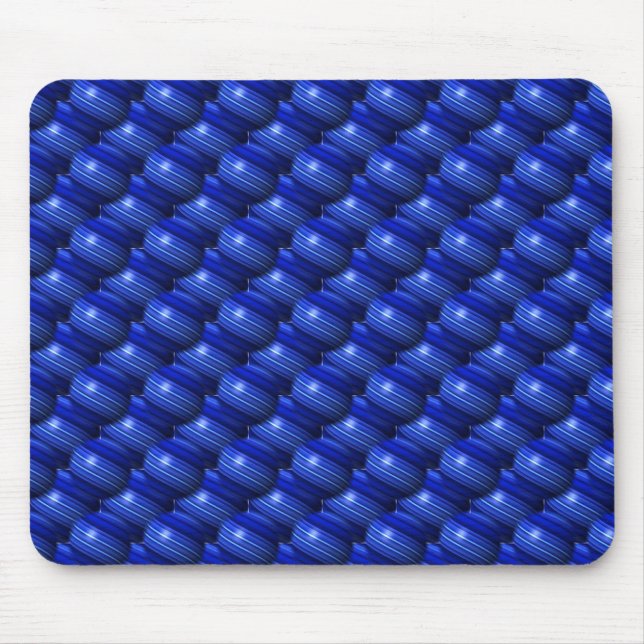Mousepad Globos de linha azul fina (Frente)