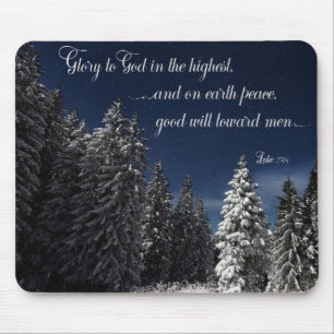 Mousepad Glória a Deus - Lucas 2:14