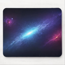 Mousepad Glowing Blue Supernova Space Nebula Astronomy