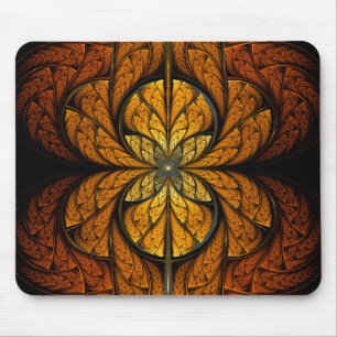 Mousepad Glowing Feathers fractal art