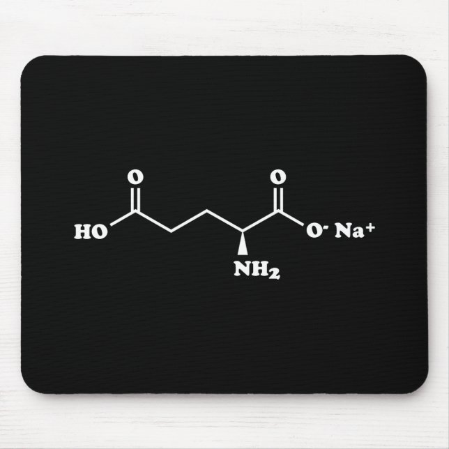 Mousepad Glutamato Monossódico MSG Fórmula química (Frente)