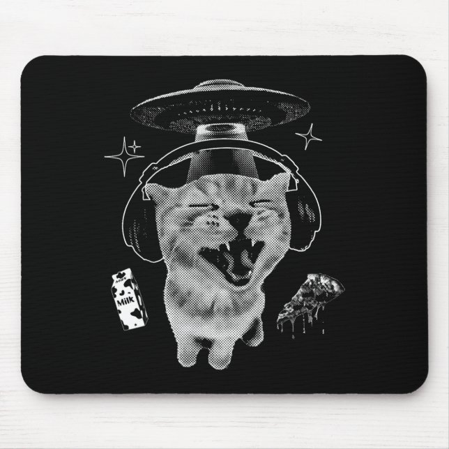 Mousepad Gnarp Cat Silly Alien Cat Meme Brainrot Funny Meme (Frente)