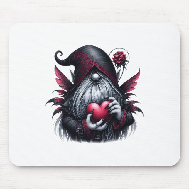 Mousepad Gnome do Namorados Gótico (Frente)
