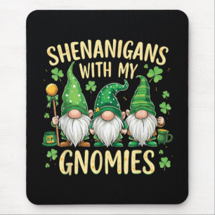 Mousepad Gnome do Trevo da Sorte do Dia de São Patrício