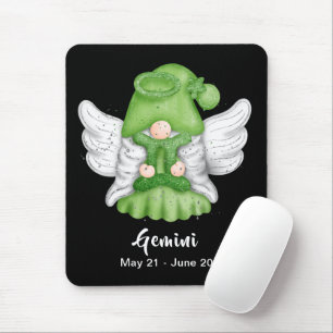 Mousepad Gnome Gemini - Placa do Mouse Angel Sinal de Astro