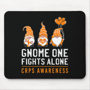 Mousepad Gnome One luta sozinho RSD CRPS consciência Laranj