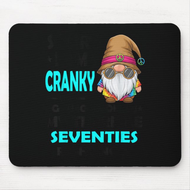 Mousepad Gnome Sorry I'm Cranky Im Going Through My Terribl (Frente)