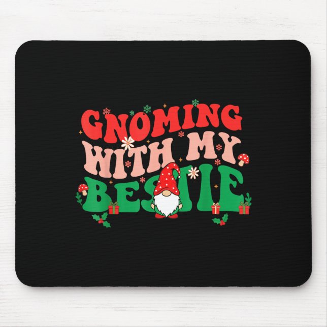 Mousepad Gnome Twinning With My Ie Funny Matching Christmas (Frente)