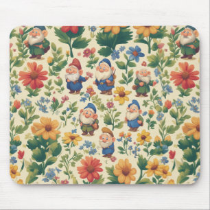 Mousepad Gnomo a floresce design