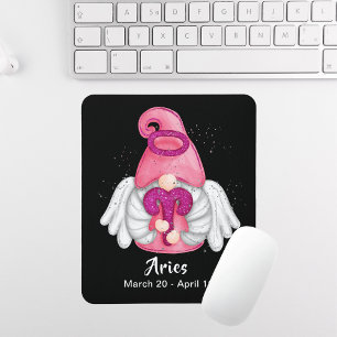 Mousepad Gnomo Aries - Sinal de Astrologia Pad do Mouse Ang