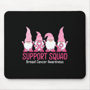 Mousepad Gnomo Bonito Suporta Consciência do Cancer de Mama