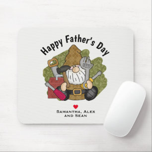 Mousepad Gnomo de Jardim do Handyman Personalizado