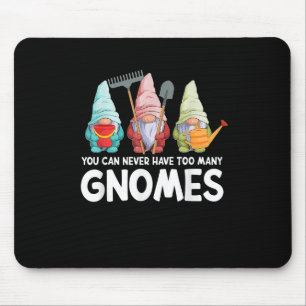 Mousepad Gnomo De Jardim Que Nunca Pode Ter Gnomos Demais