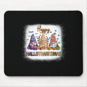 Mousepad Gnomo Dia das Bruxas Ação de Graças Natal Feliz Ol