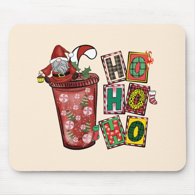 Mousepad Gnomo do Pai Natal Escandinavo - Copa de Natal (Frente)