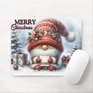 Mousepad Gnomo Engraçado Feliz Natal Gnomo/Personalizado