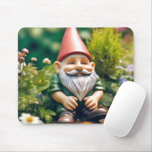 Mousepad Gnomo No Jardim De Verão