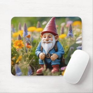 Mousepad Gnomo No Jardim De Verão