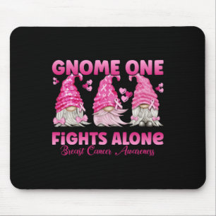Mousepad Gnomo One luta sozinho contra o Cancer rosa