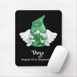 Mousepad Gnomo Virgo - Sinal de Astrologia Pad do Rato Ange