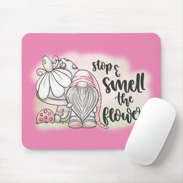 Mousepad gnomos bonitos amam arte (Com mouse)