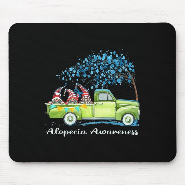 Mousepad Gnomos Caminhando Alopecia Sensibilização (Frente)