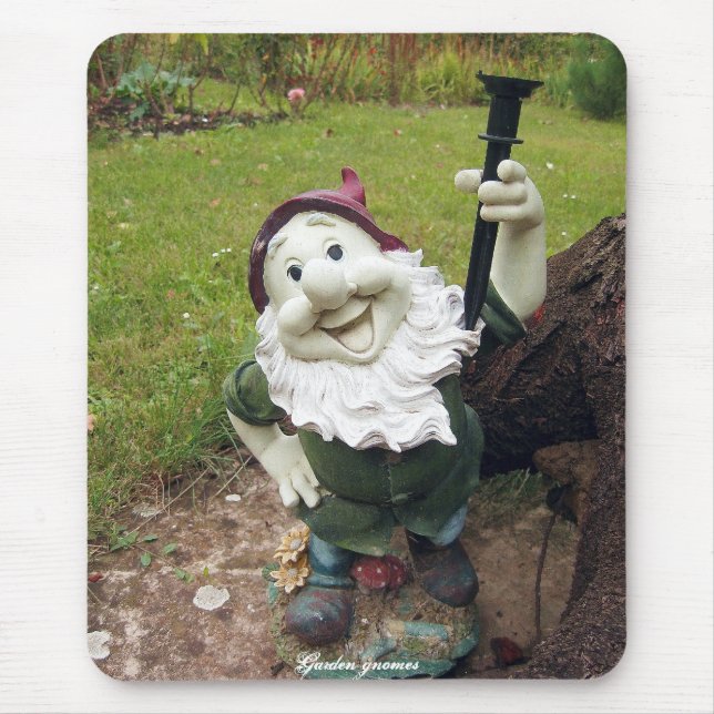 Mousepad Gnomos do jardim (Frente)