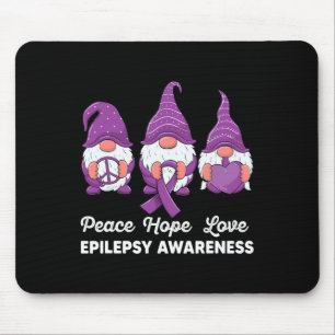 Mousepad Gnomos Engraçados Paz Esperança Ama Epilepsia Awar