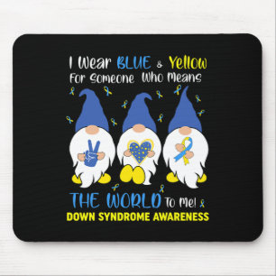 Mousepad Gnomos Fofos Paz Amor Conscientização Síndrome de