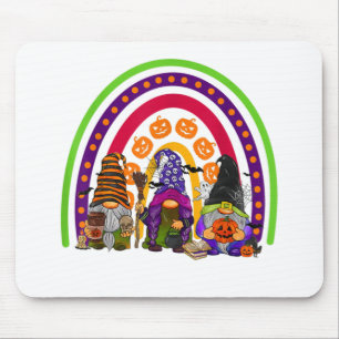 Mousepad Gnomos Gnomos Cotovelos Felizes Halloween Outono F