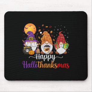 Mousepad Gnomos Halloween Dia de Ação de Graças Feliz Hall