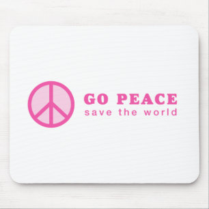 Mousepad Go Peace (Rosa)