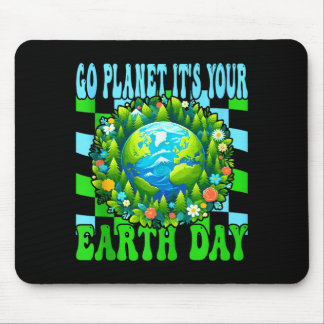 Mousepad Go planet earth day cute earth nature lovers tank