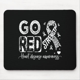 Mousepad Go Red – American Heart Disease Awareness In Febru