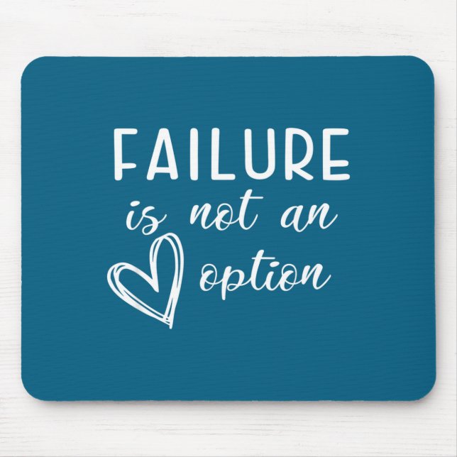 Mousepad Go Red - Failure Is Not An Option  (Frente)