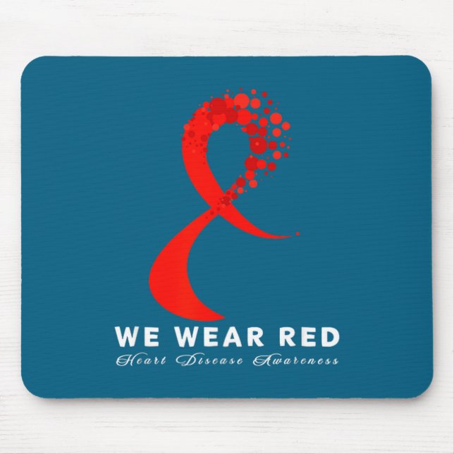Mousepad Go Red In February Heart Disease Awareness Health  (Frente)