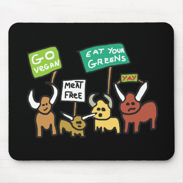 Mousepad Go Vegan (Frente)