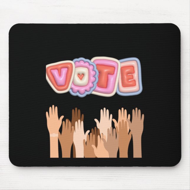 Mousepad Go Vote Sticker (Frente)