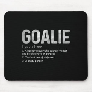 Mousepad Goalie Definição Divertida Gear Goalkeepe de Hóque