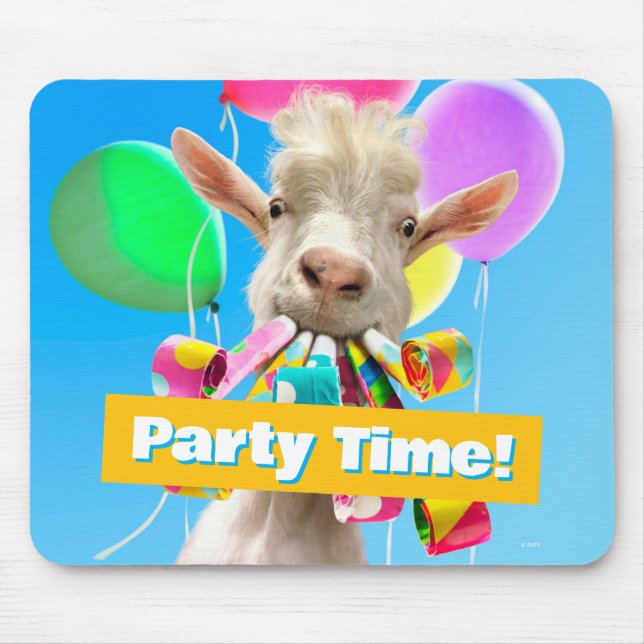 Mousepad Goat with Party Blowers (Frente)