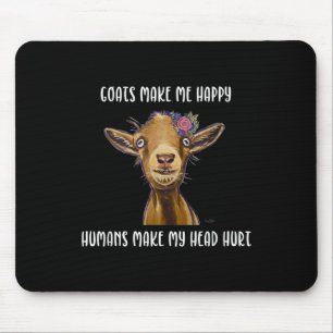 Mousepad Goats me faz feliz demais