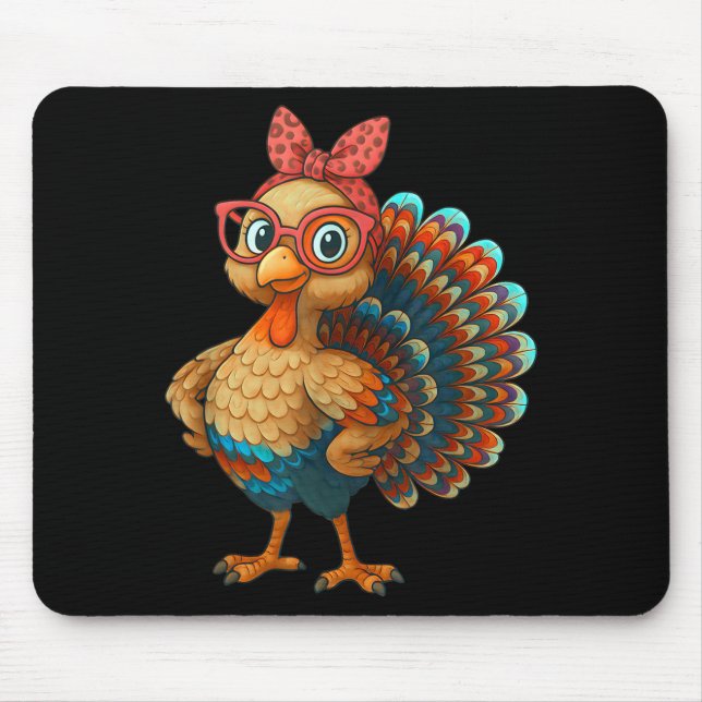 Mousepad Gobble Turkey Day Happy Thanksgiving For Toddlers  (Frente)