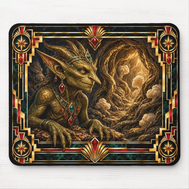 Mousepad Goblin, Art Deco Mitológico (Frente)