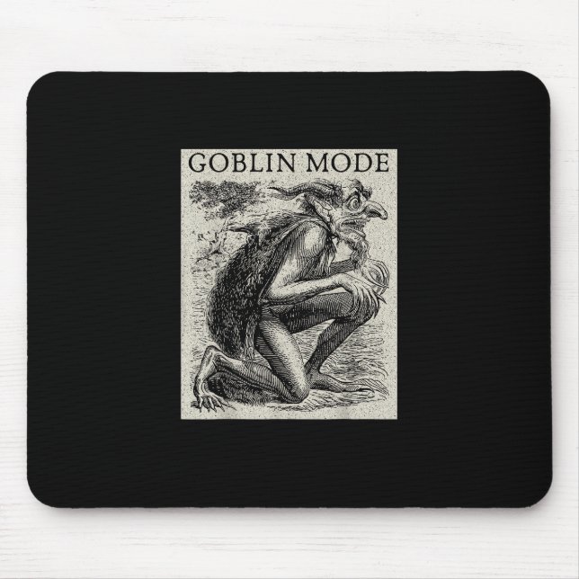 Mousepad Goblin Mode Goblincore Fairycore Medieval Grunge (Frente)