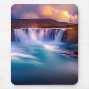 Mousepad Goðafoss Waterfall Islândia