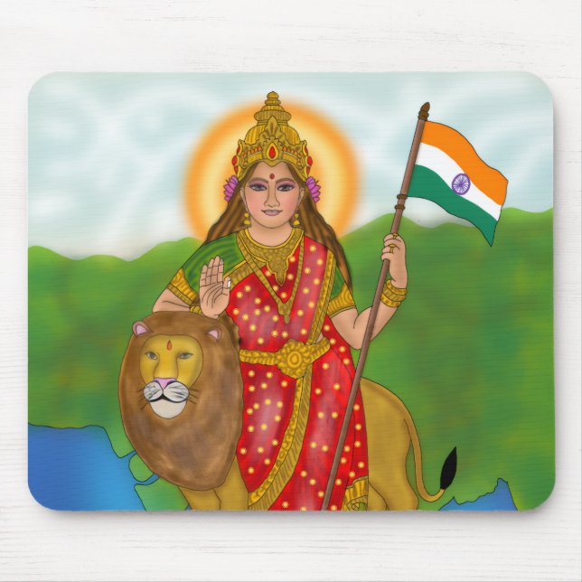 Mousepad Goddess Bharat Mata  (Frente)